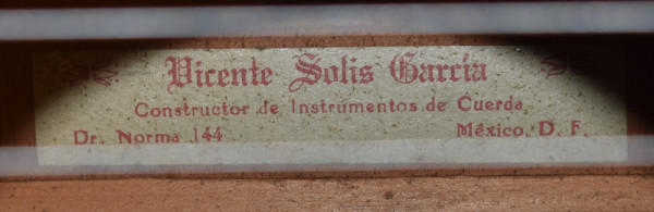 1955 Vicente Solis Garcia SOLD