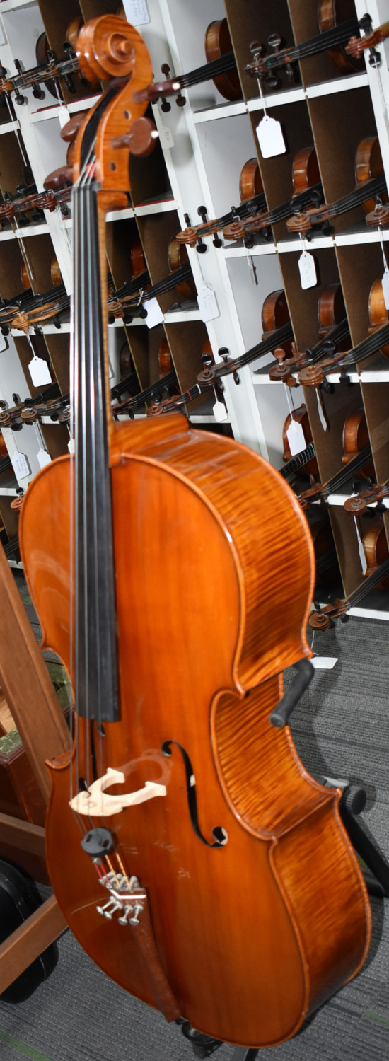 Hand Carved, Fluted F Holes Cello