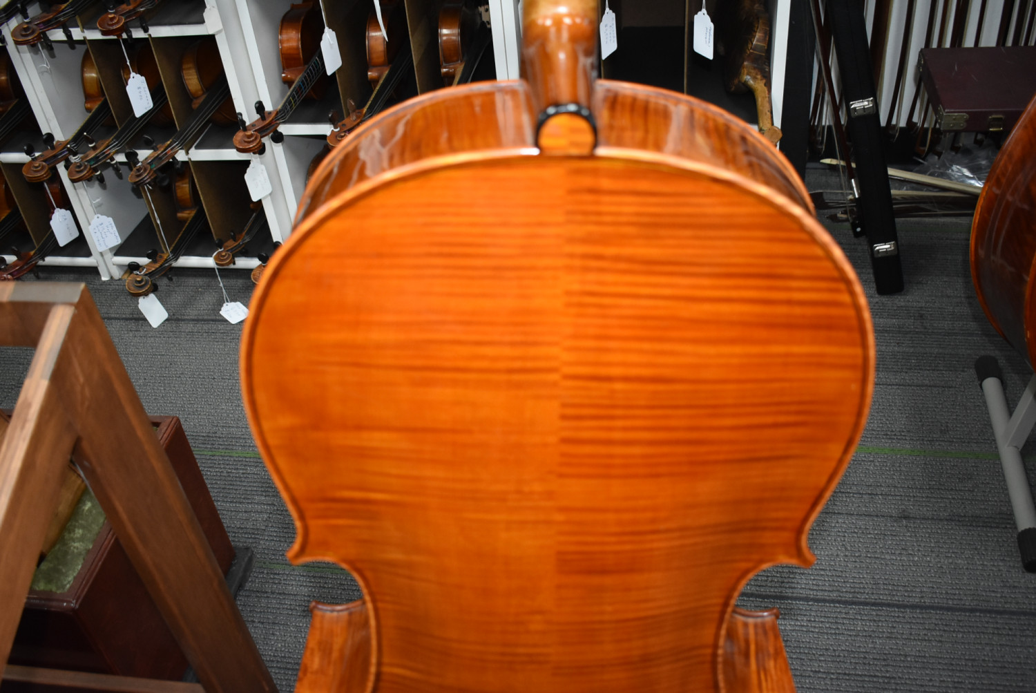 Hand Carved, Fluted F Holes Cello