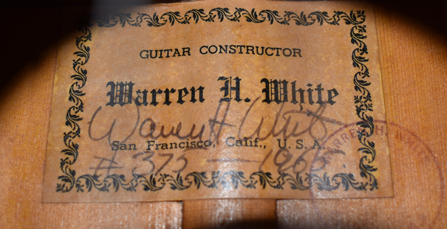 Warren White - Luthier to Juan Serrano and Benito Palacios