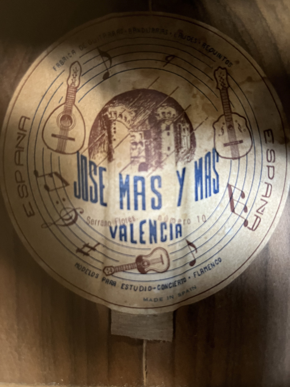 1956 JOSE MAS Y MAS label