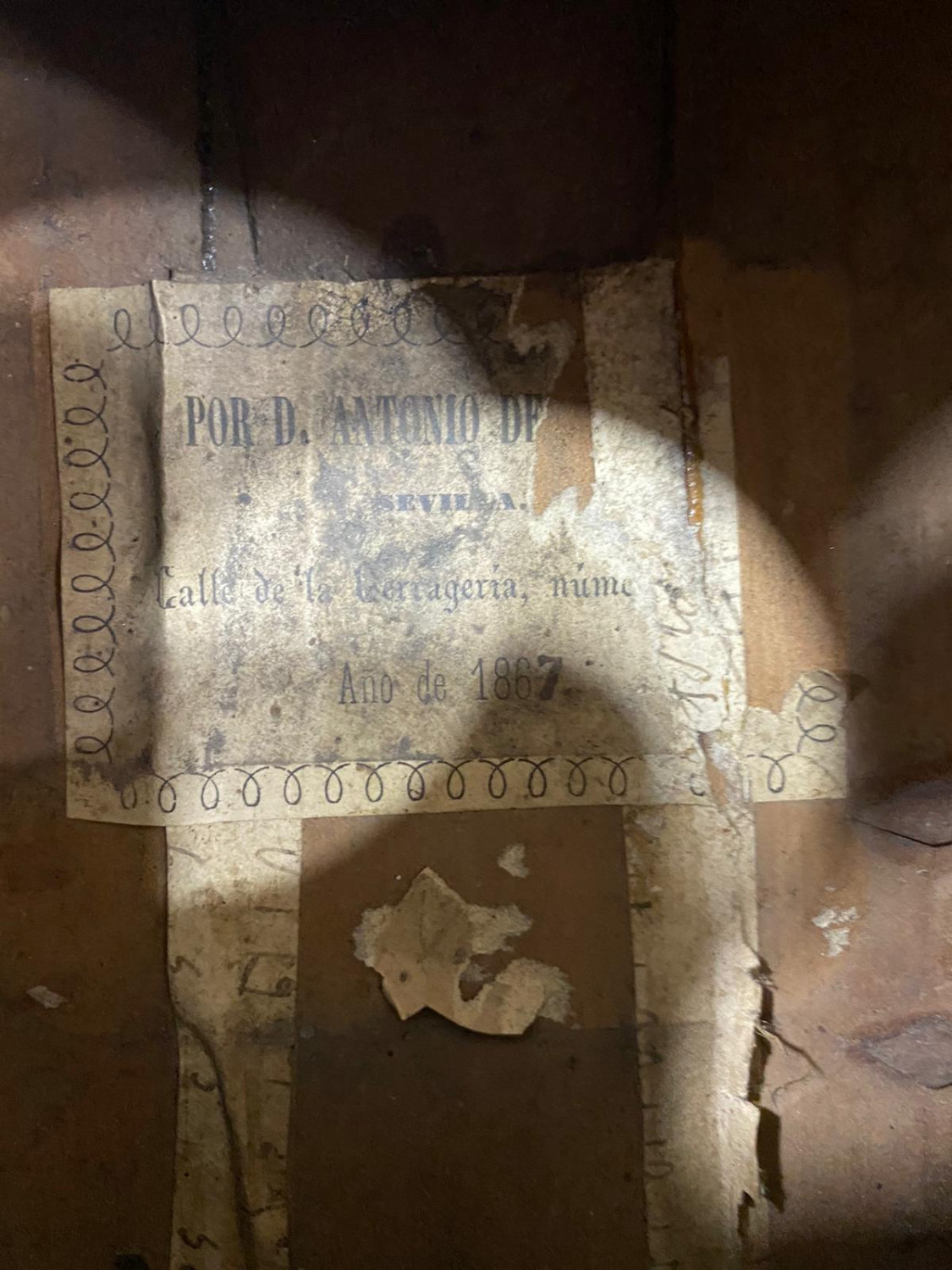 1867 Antonio de Torres Jurado (1817-1892) Primera Epoca